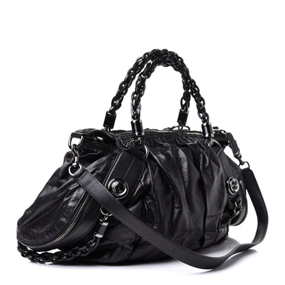 Gucci Calfskin Medium Galaxy Satchel Black 4 of 16