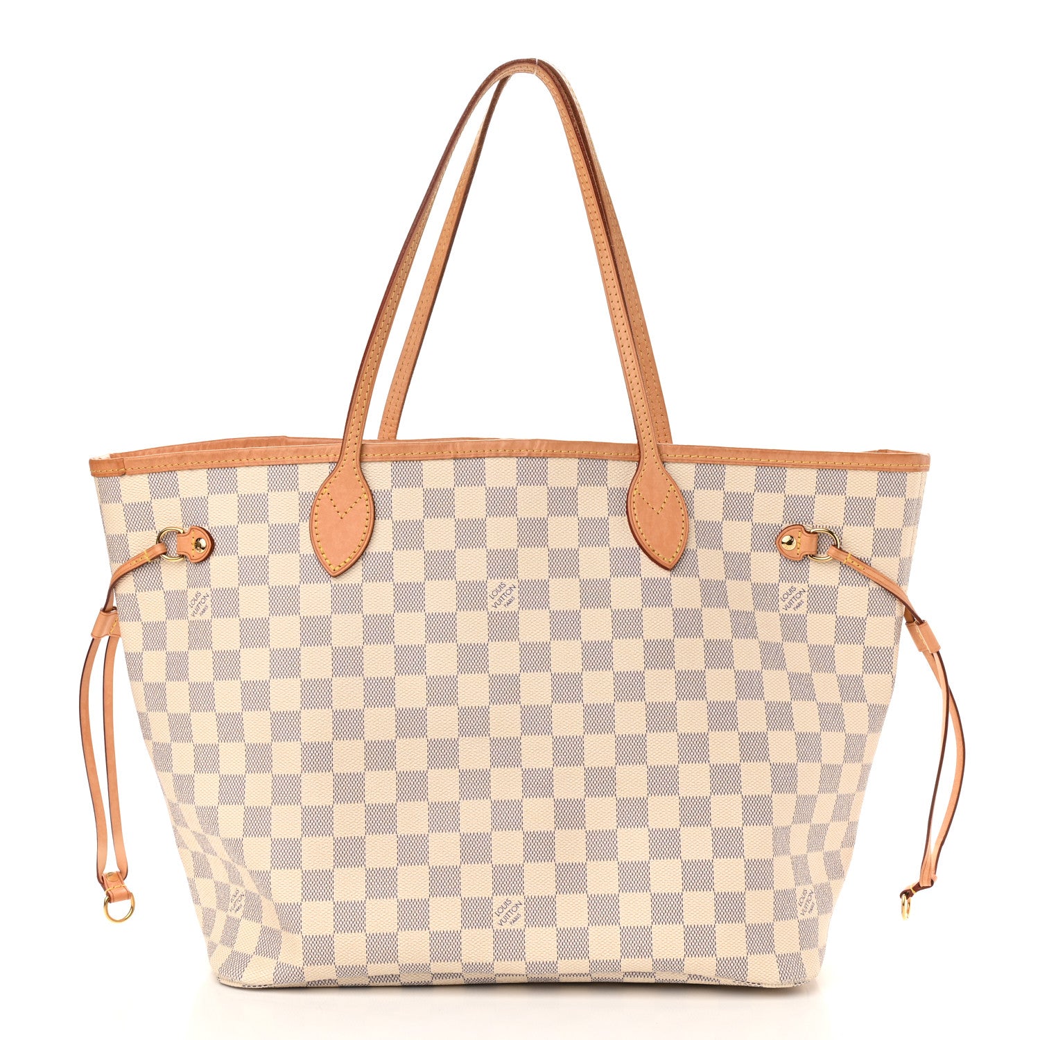 Louis Vuitton Damier Azur Neo Neverfull MM Rose Ballerine 3 of 12