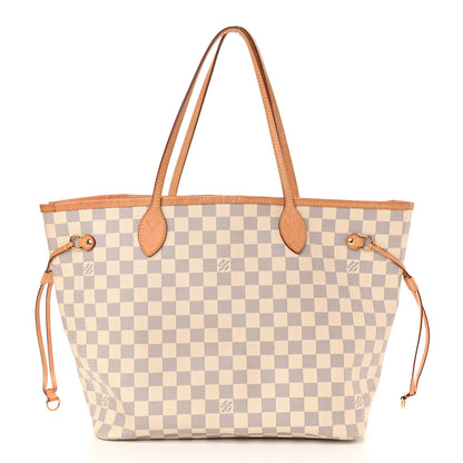 Louis Vuitton Damier Azur Neo Neverfull MM Rose Ballerine 3 of 12