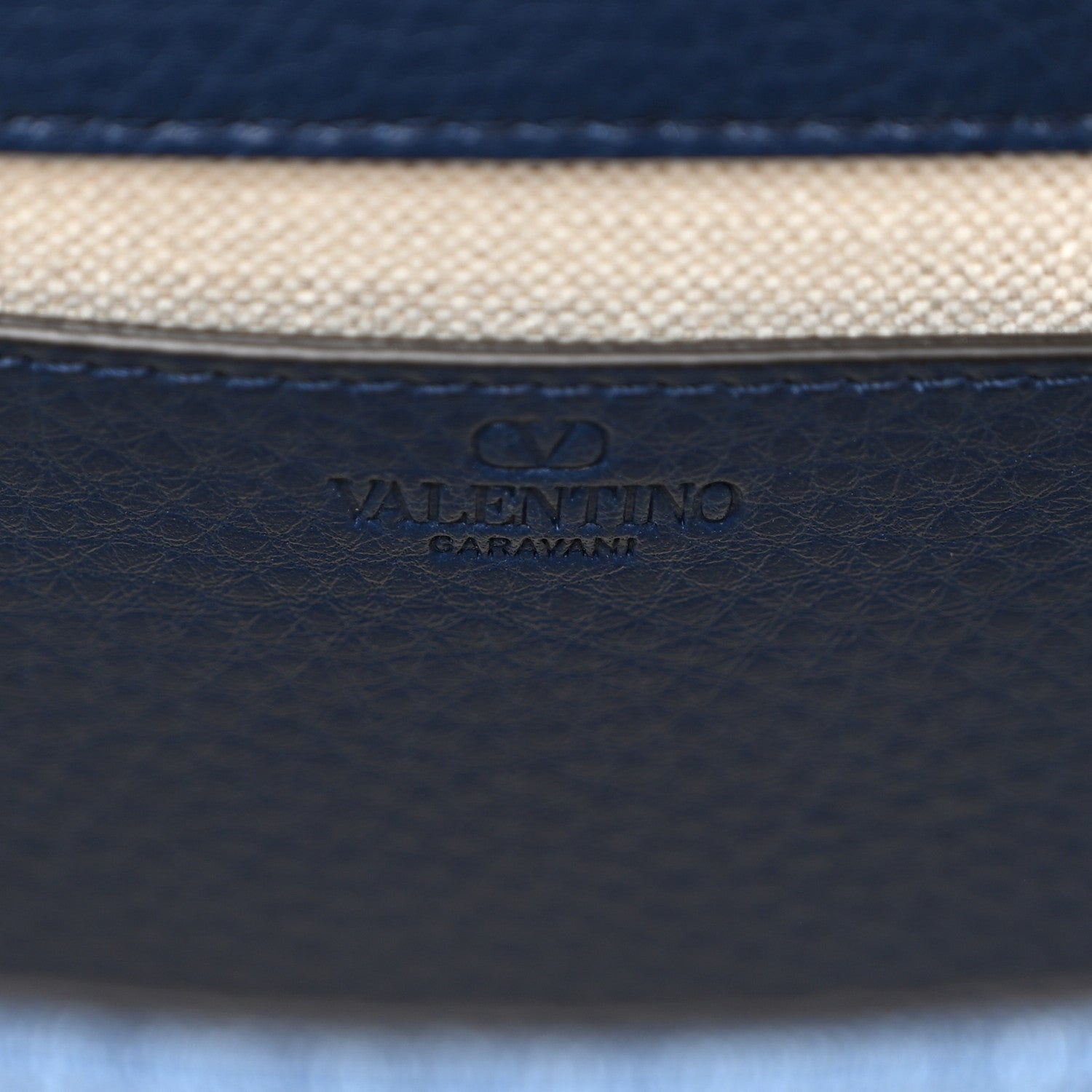 Valentino Garavani Denim Vlogo Alltime Shoulder Bag Blue 6 of 9