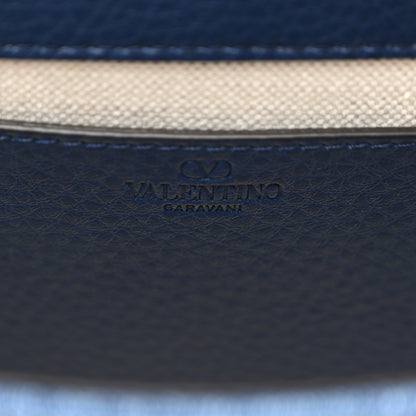 Valentino Garavani Denim Vlogo Alltime Shoulder Bag Blue 6 of 9