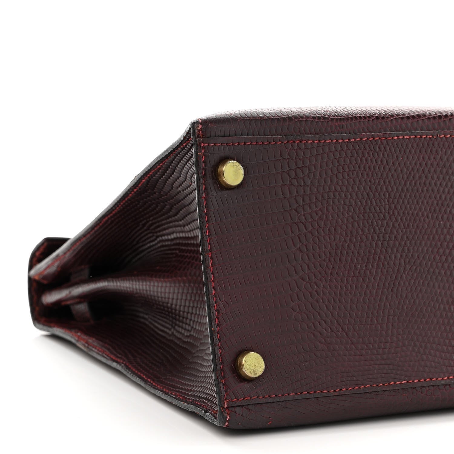 Hermes Lizard Kelly Sellier 28 Rouge H 9 of 15