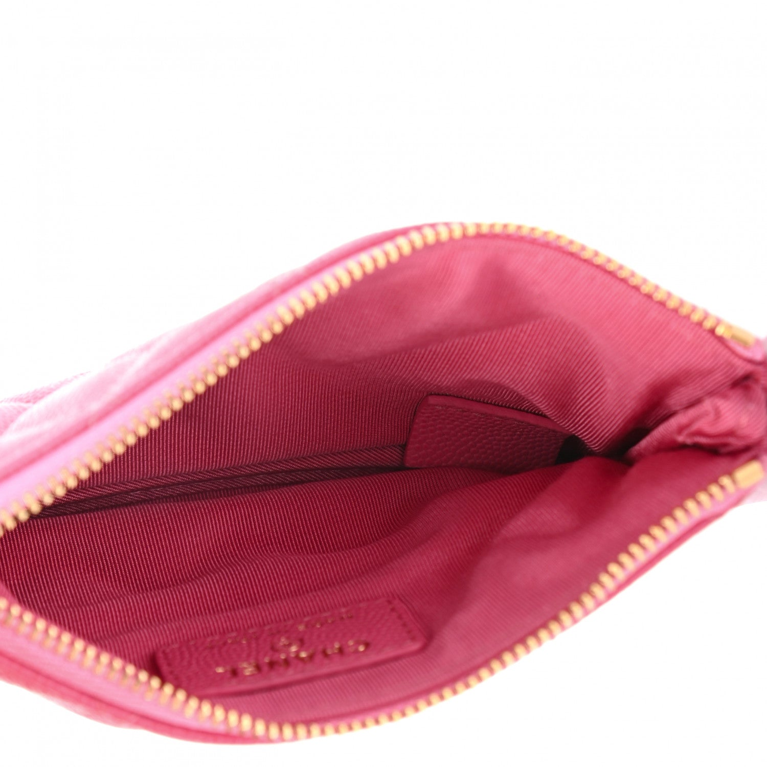 Chanel Caviar Quilted Small Cosmetic Case Pink 5 of 7