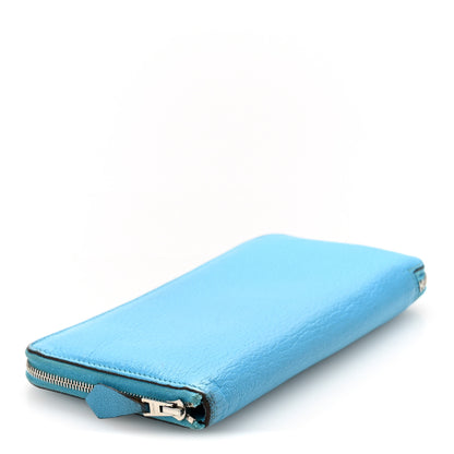 Hermes Chevre Mysore Azap Wallet Turquoise 4 of 11