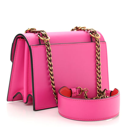 Christian Louboutin Calfskin Elisa Mini Shoulder Bag Loubi Hot Pink 3 of 8