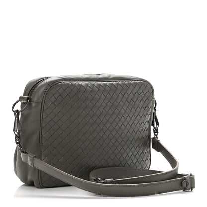 Bottega Veneta Nappa Intrecciato Messenger Bag Grey 2 of 8