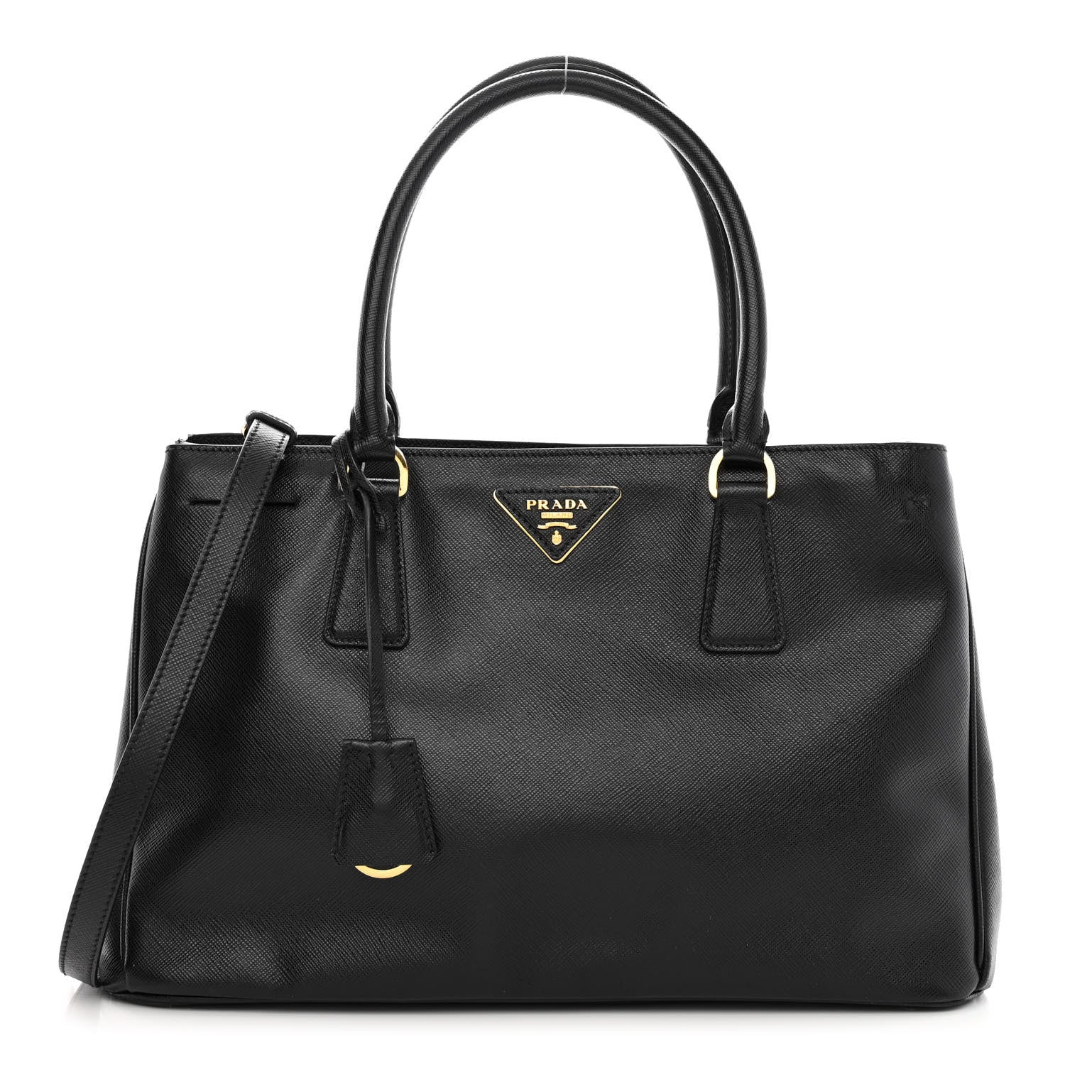 Prada Saffiano Lux Medium Tote Black 1 of 13