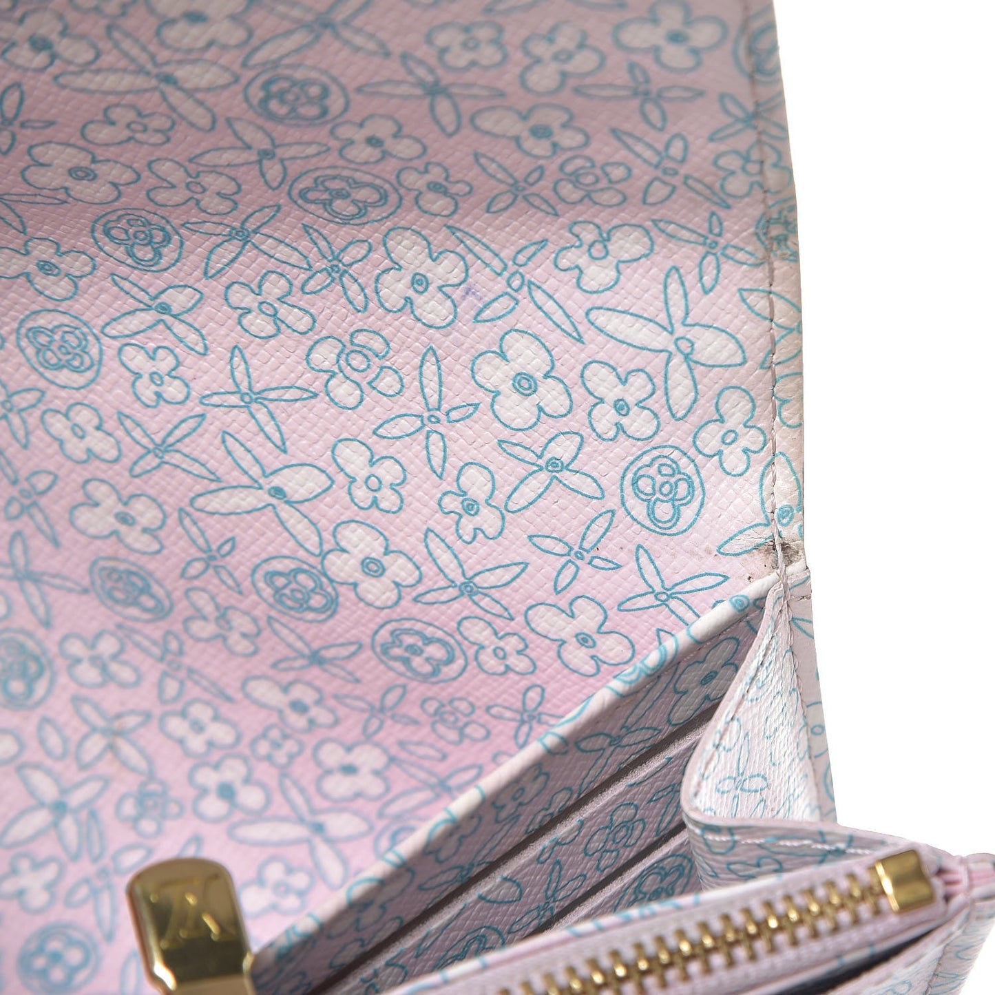 Monogram Fleuri Sarah Wallet Rose
