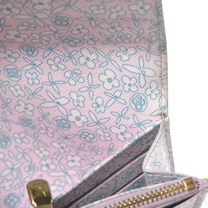 Louis Vuitton Monogram Fleuri Sarah Wallet Rose 8 of 9