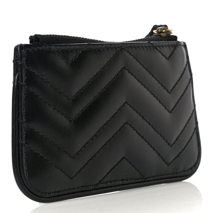 Gucci Calfskin Matelasse GG Marmont Key Case Black 3 of 10