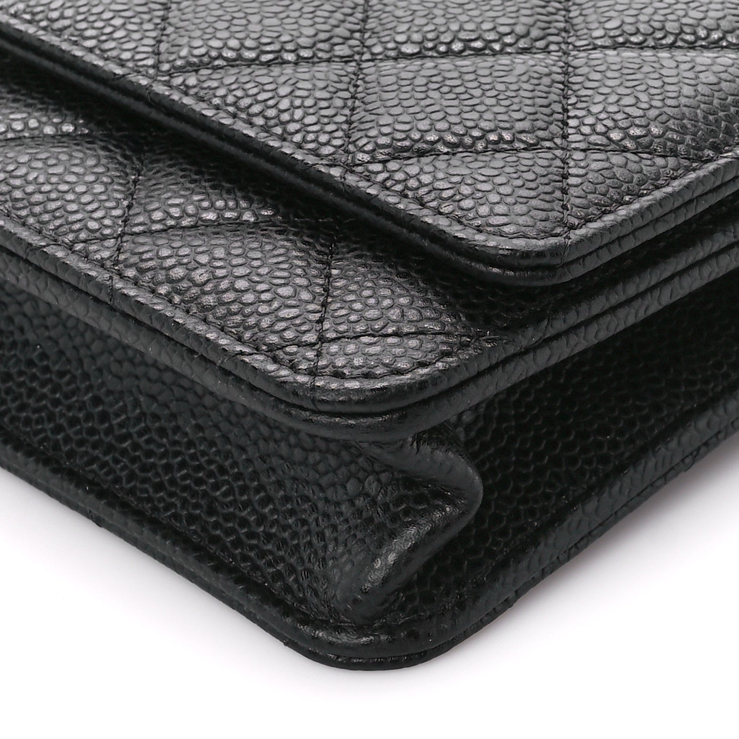 Chanel Caviar Quilted Wallet on Chain WOC Black 11 of 12