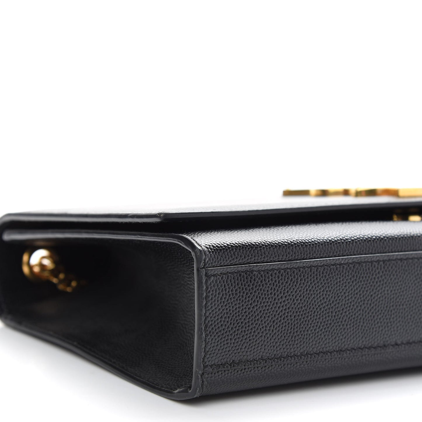 Grain De Poudre Medium Classic Monogram Kate Satchel Black