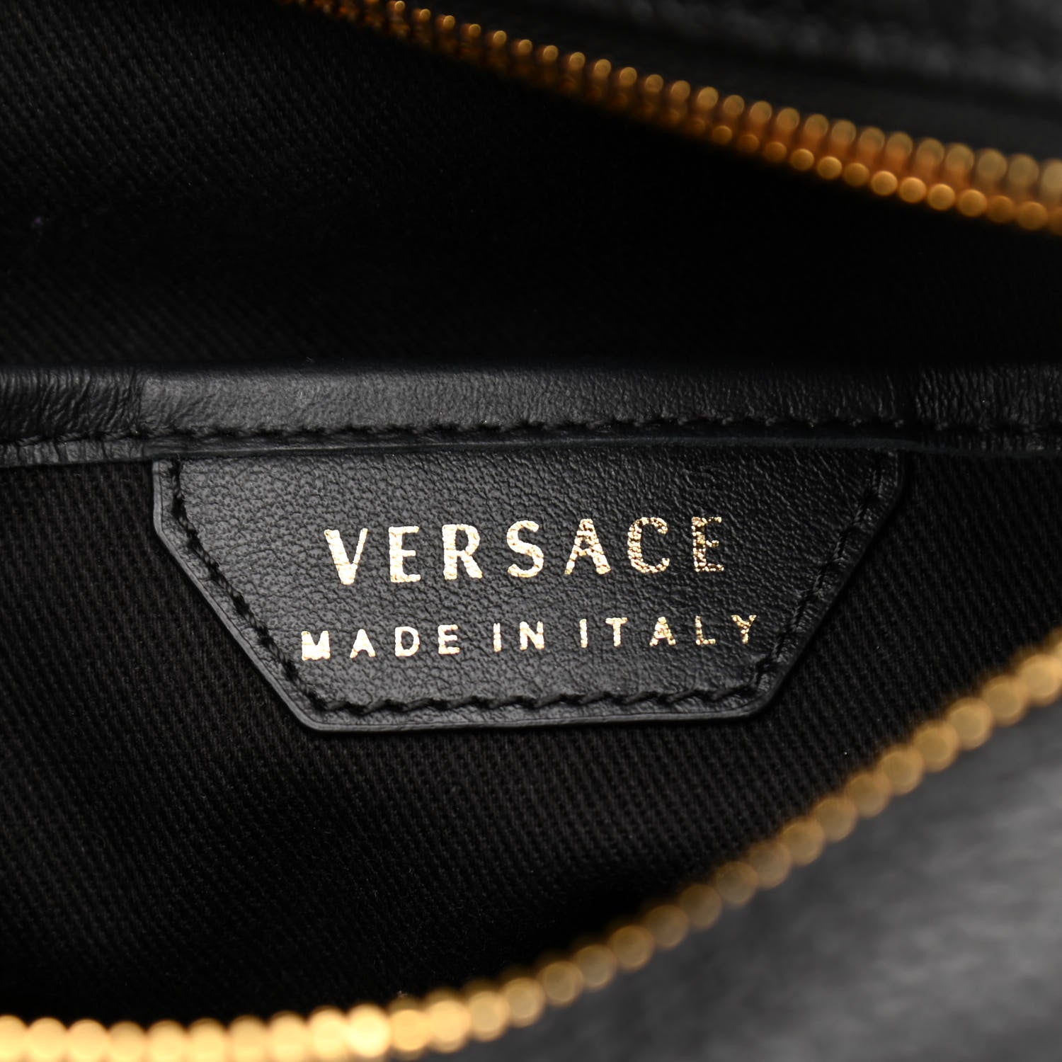 Versace Grained Calfskin Messenger Bag Black 6 of 11