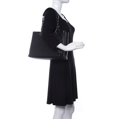 Chanel Caviar Quilted Grand Shopping Tote GST Black 2 of 12