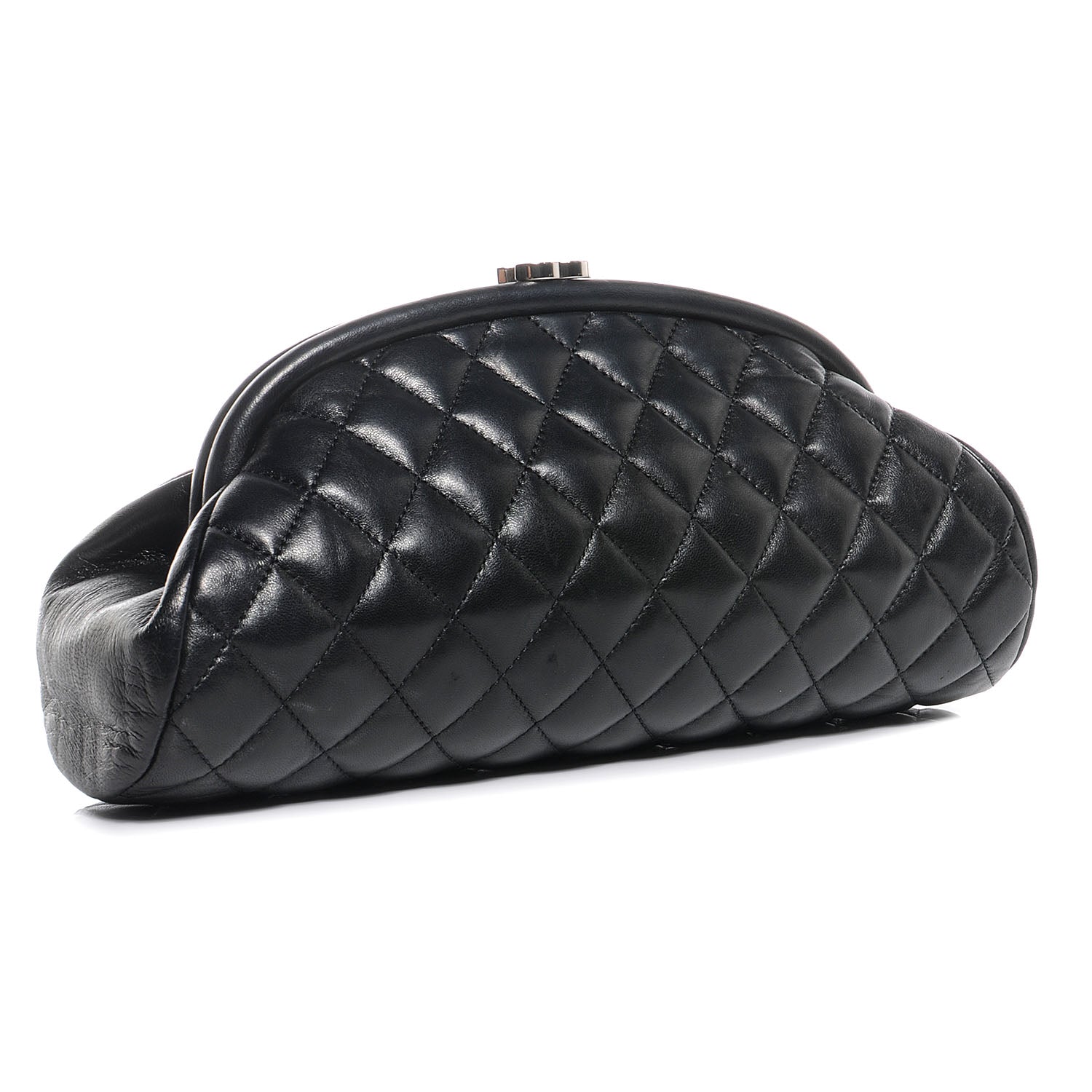 Chanel Lambskin Quilted Timeless Clutch Black 3 of 8