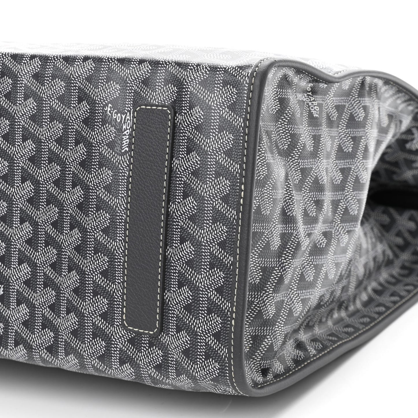 Goyardine Saint Leger Soft Briefcase Backpack Grey