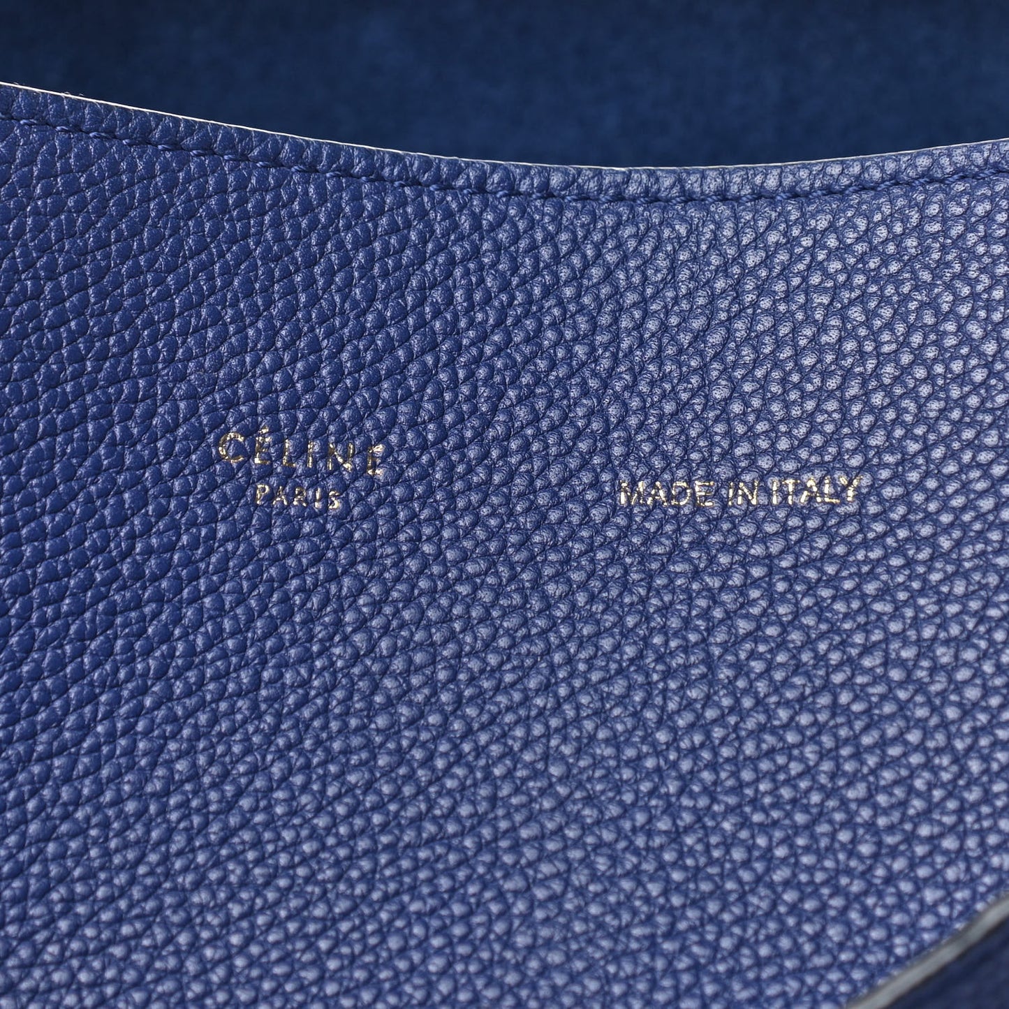 Soft Grained Calfskin Small Belt Cabas Phantom Indigo