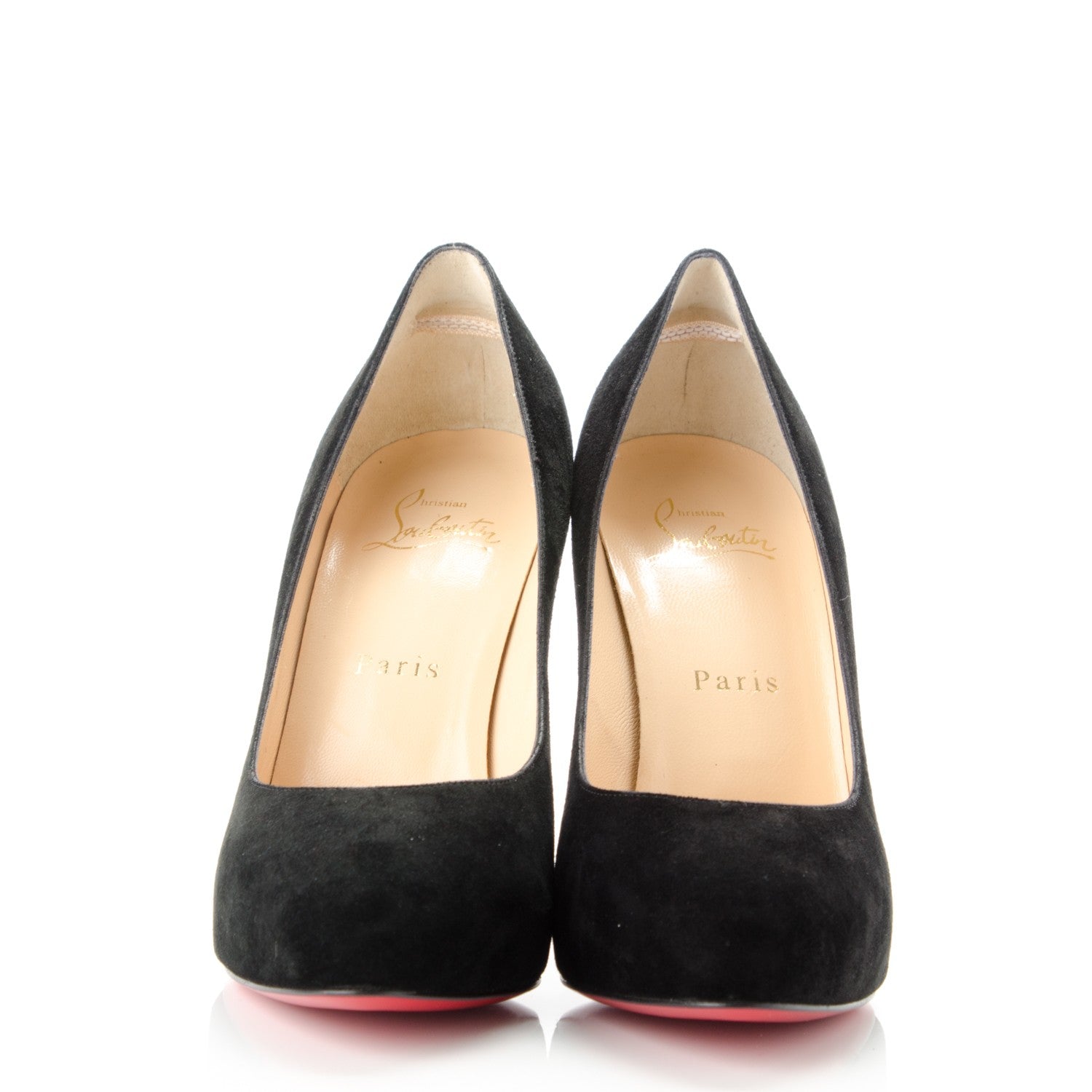 Christian Louboutin Suede New Declic 120 Pumps 36 Black 2 of 8