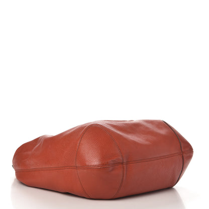 Gucci Pebbled Calfskin Medium Soho Chain Hobo Sun Orange 4 of 11