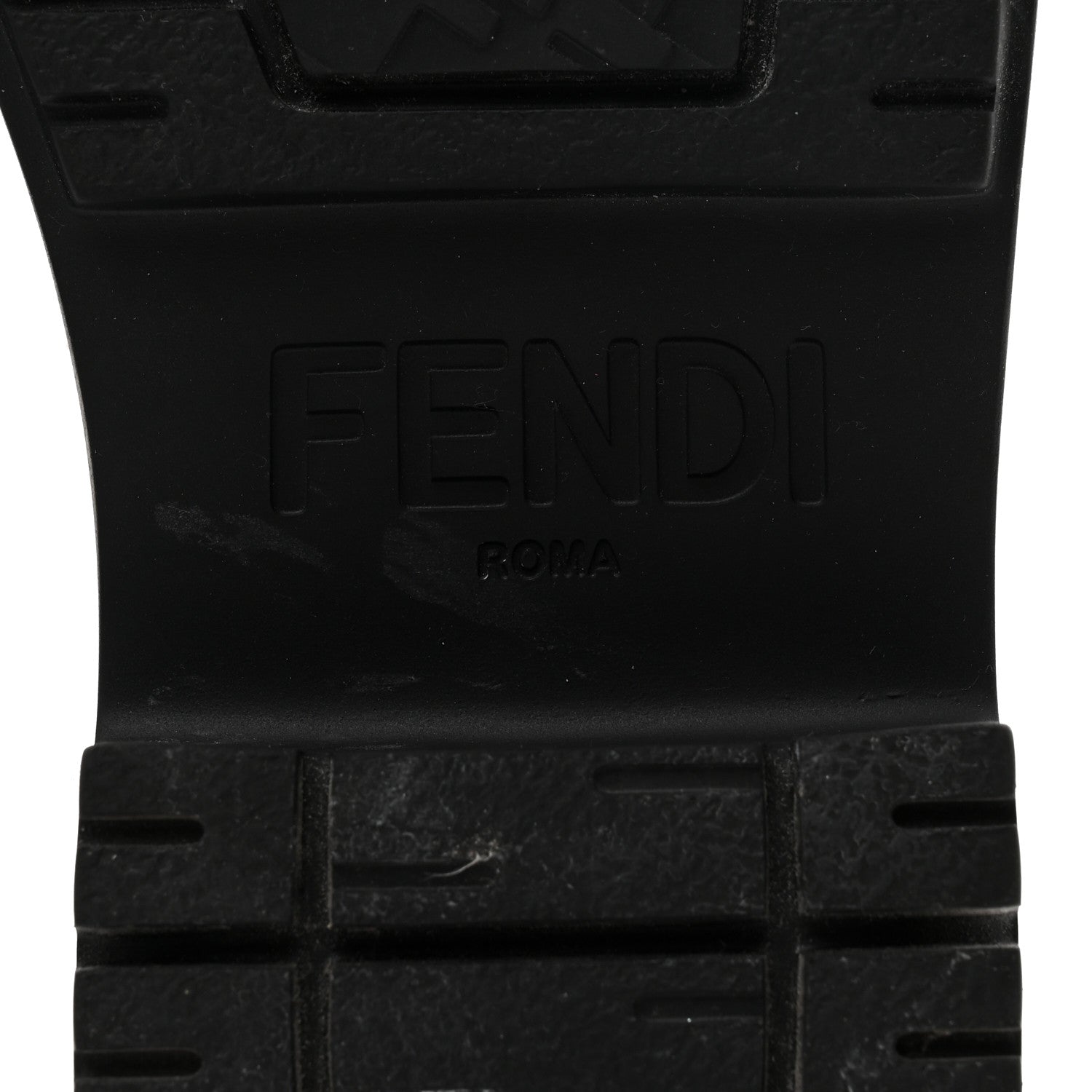 Fendi Vitello Abrasivato Fendigraphy 50mm Loafers 37 Black 7 of 10