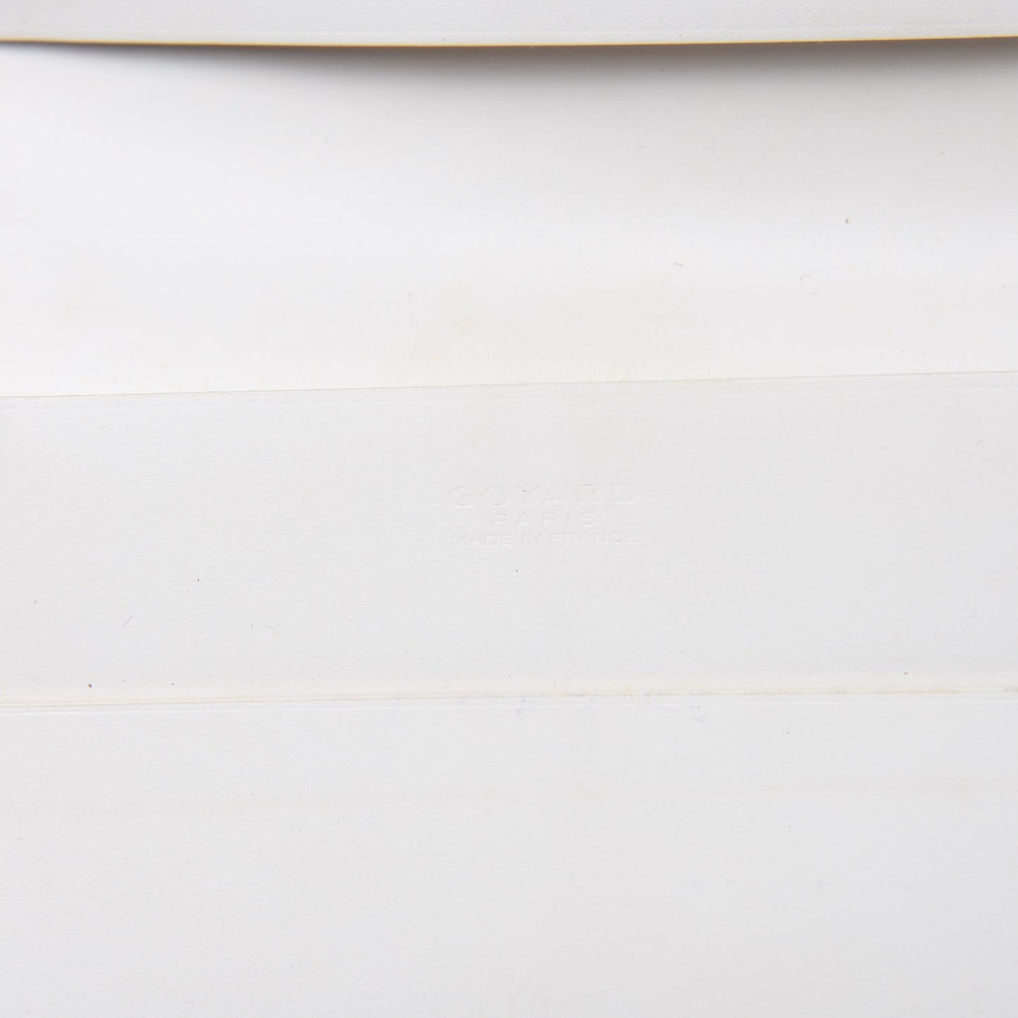 Goyardine Richelieu Wallet White