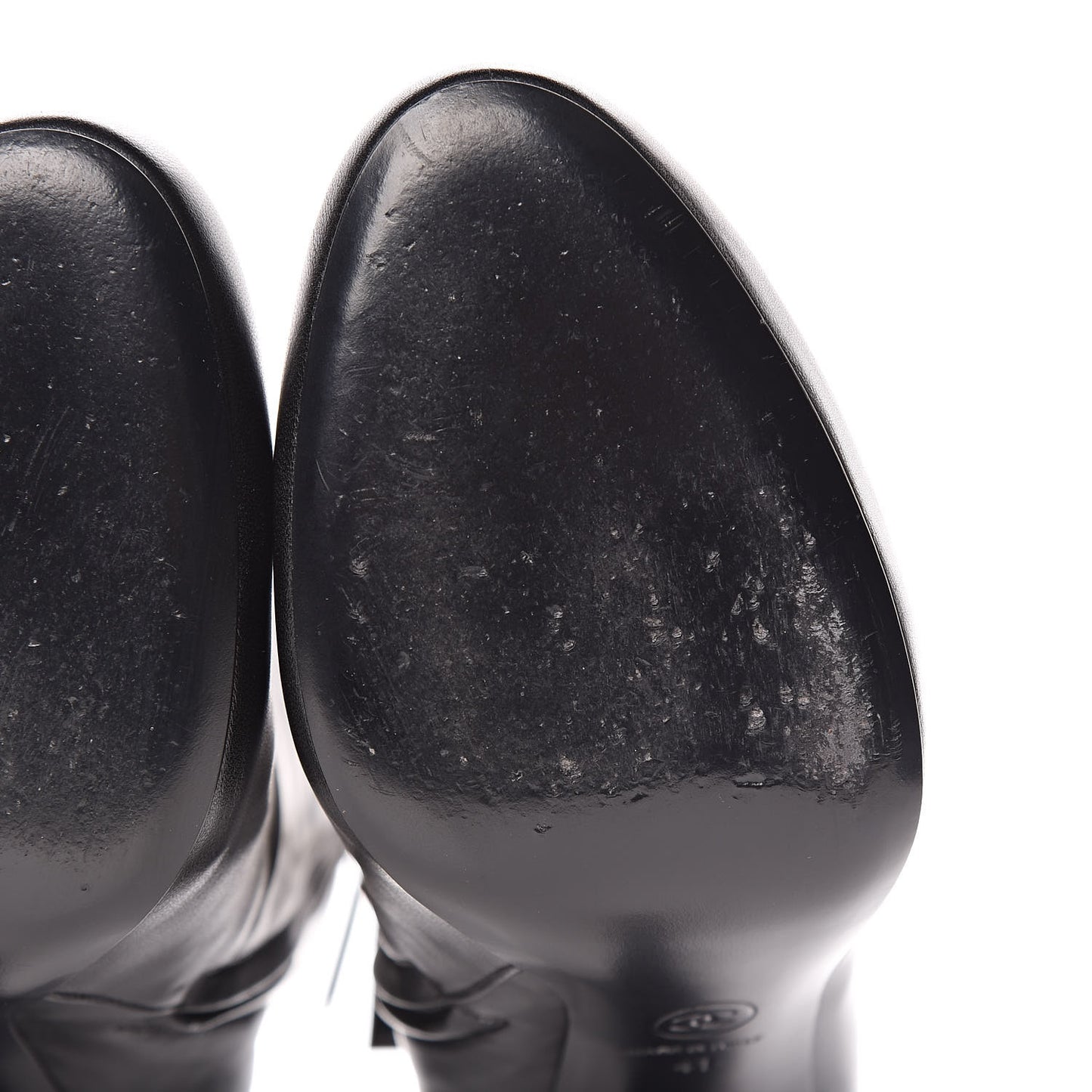Lambskin CC Short Booties 41 Black