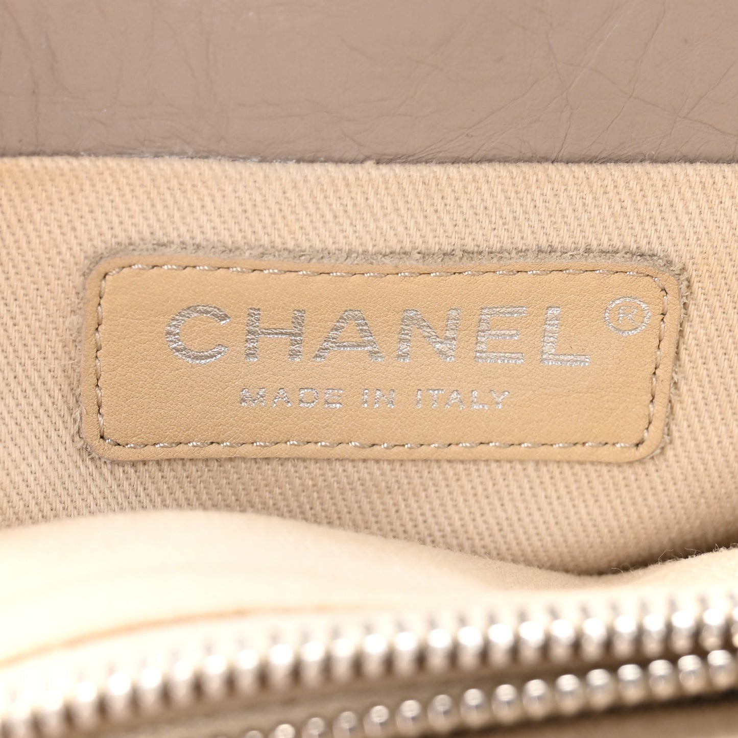 Aged Calfskin Quilted Reissue 2.55 Tote Light Grey