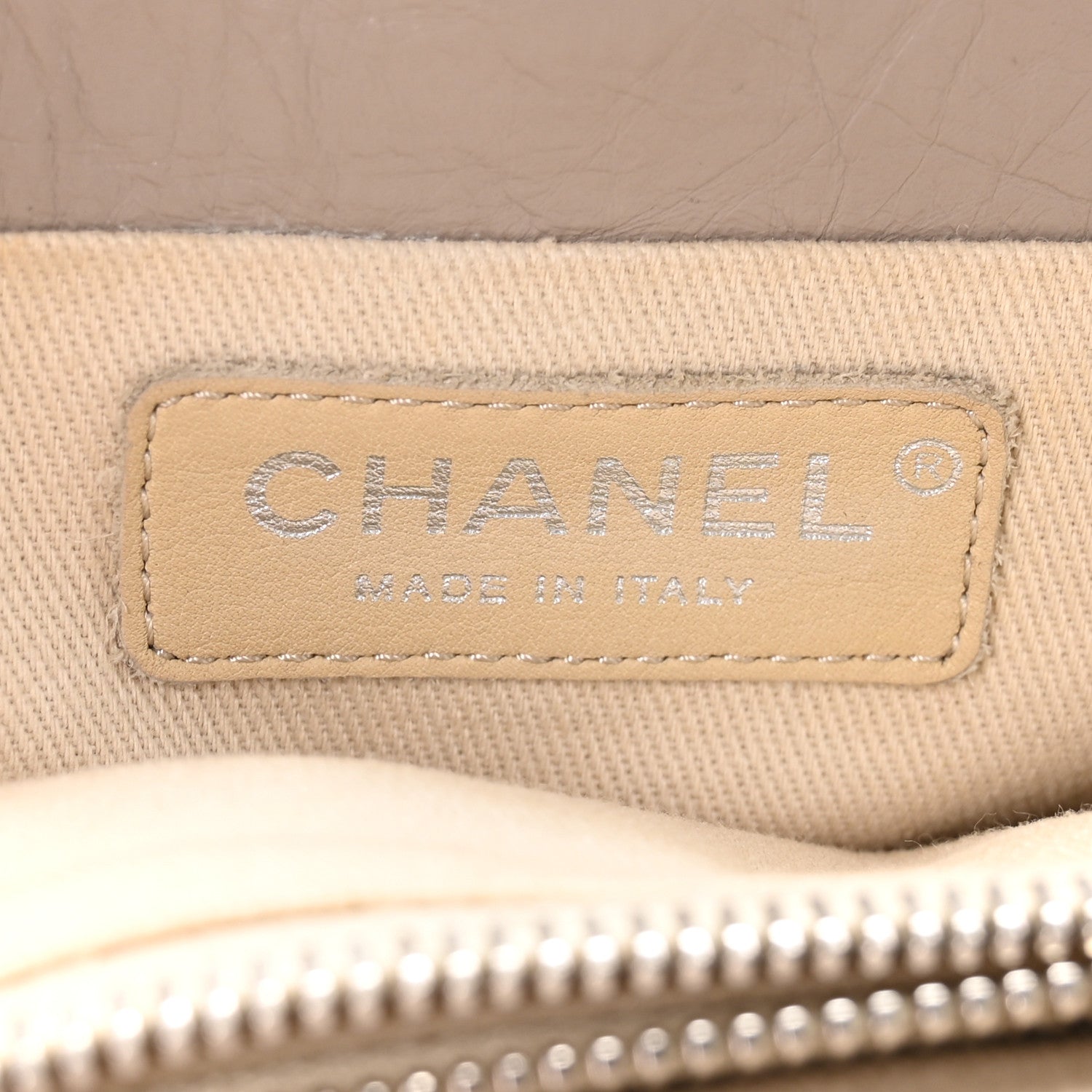 Chanel Aged Calfskin Quilted Reissue 2.55 Tote Light Grey 6 of 10