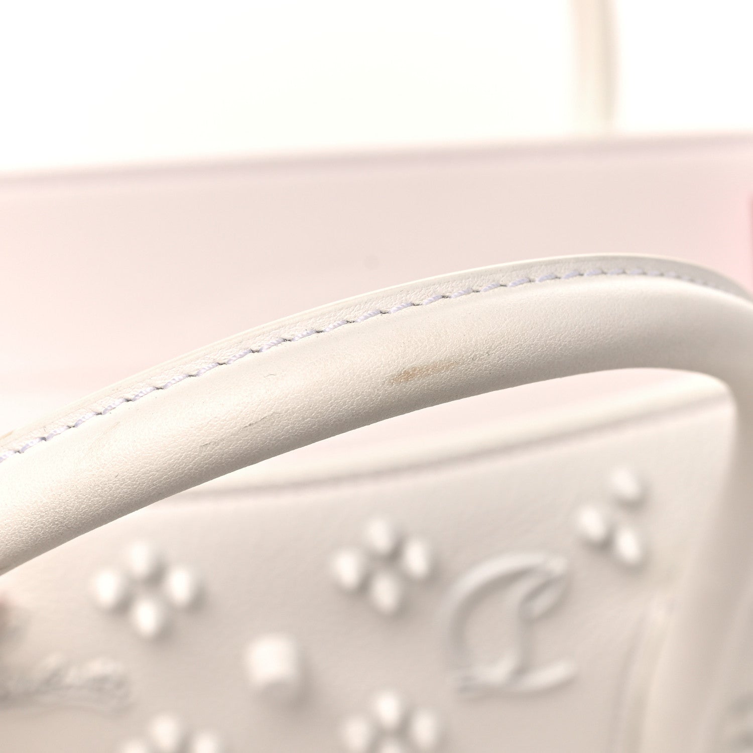 Christian Louboutin Calfskin Spikes Loubinthesky Medium Paloma Bianco 11 of 11