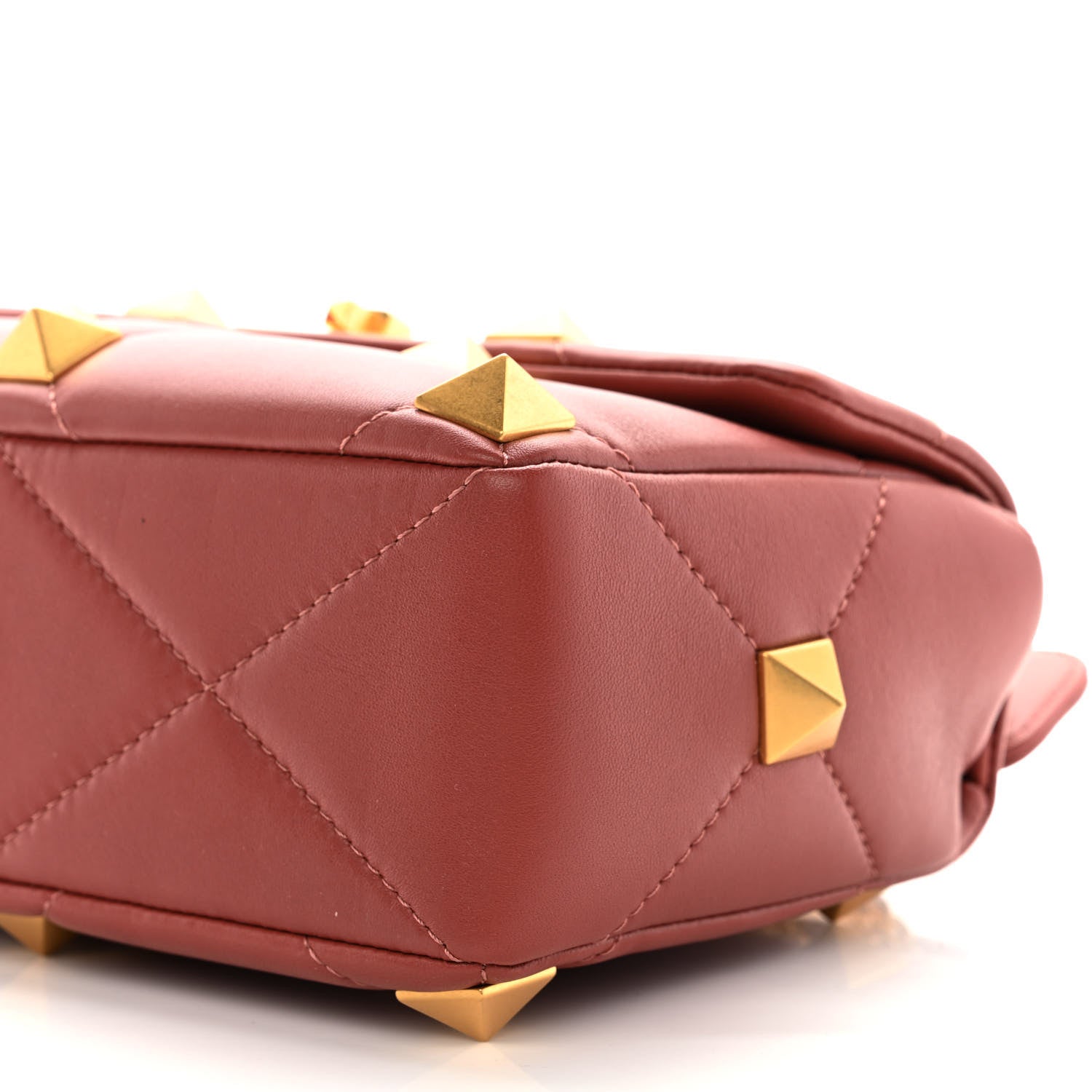 Valentino Garavani Nappa Medium Roman Stud Shoulder Bag Gingerbread 9 of 9