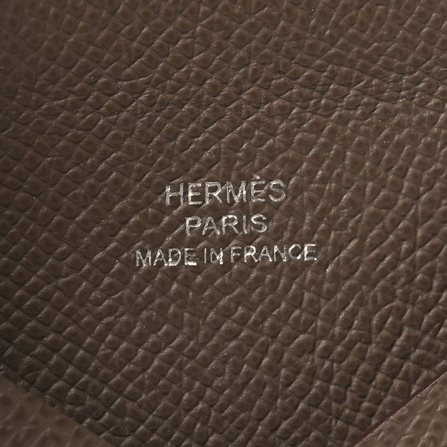 Hermes Epsom Calvi Card Case Etoupe 8 of 10