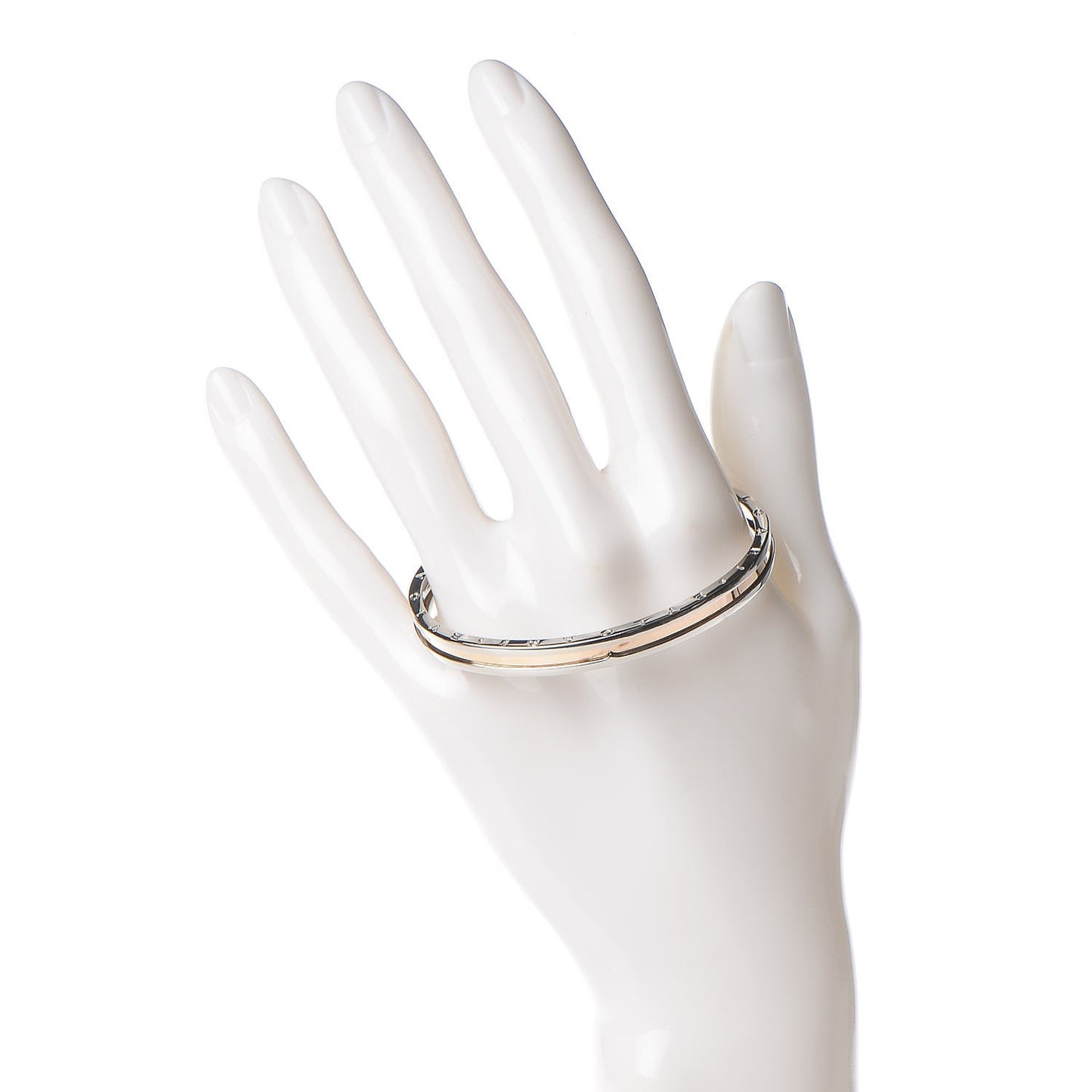 18K Rose Gold Stainless Steel B.Zero1 Cuff S/M