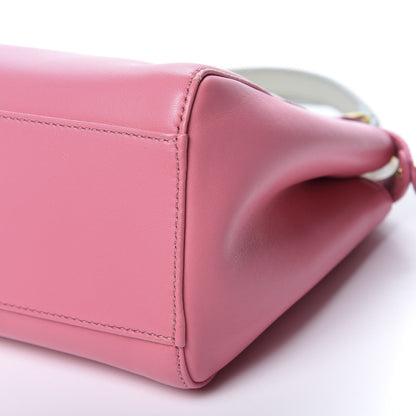 Fendi Nappa Colorblock Mini Peekaboo Iconic Satchel Rosa Fluo Oxigen Slate 7 of 10