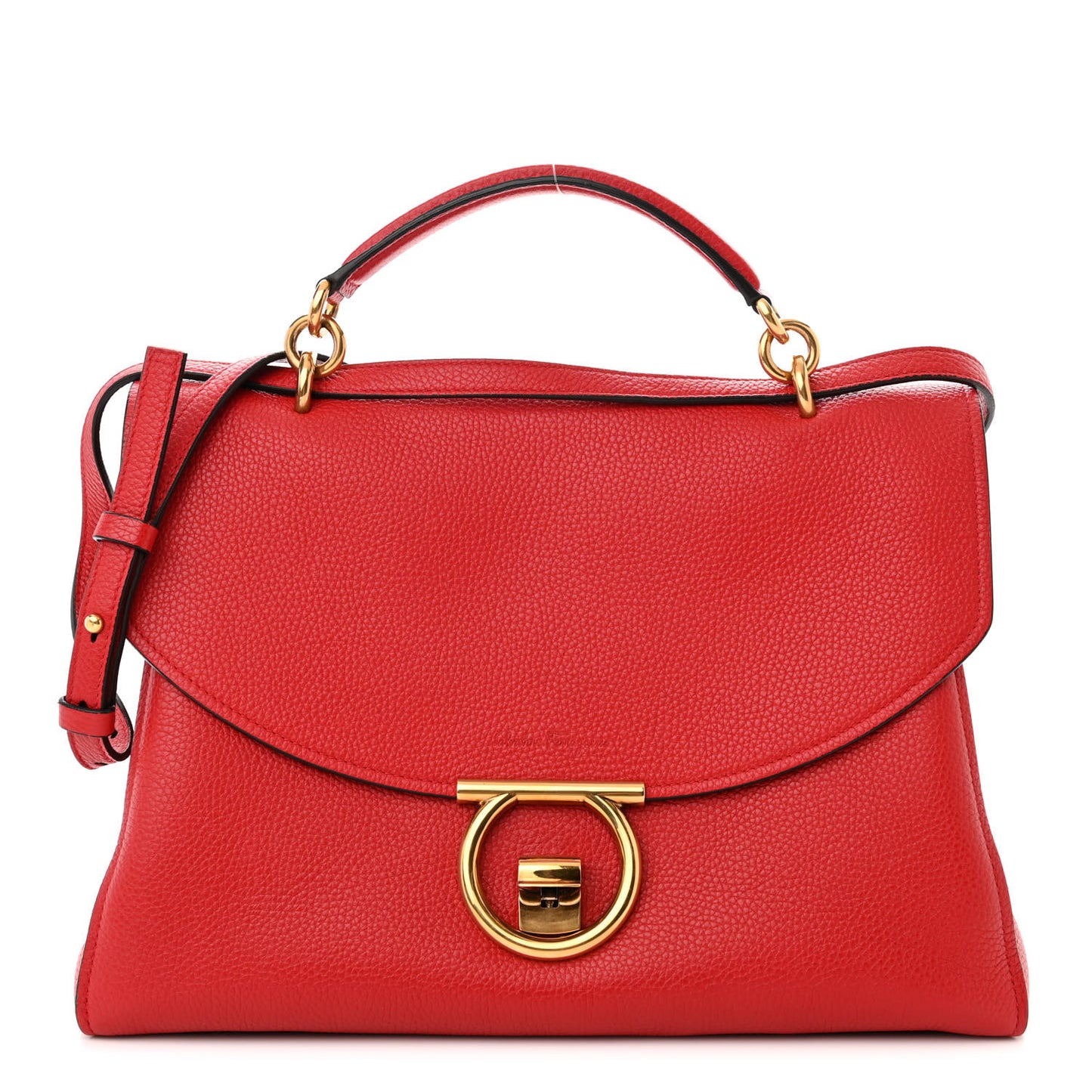 Calfskin Medium Margot Top Handle Satchel Lipstick