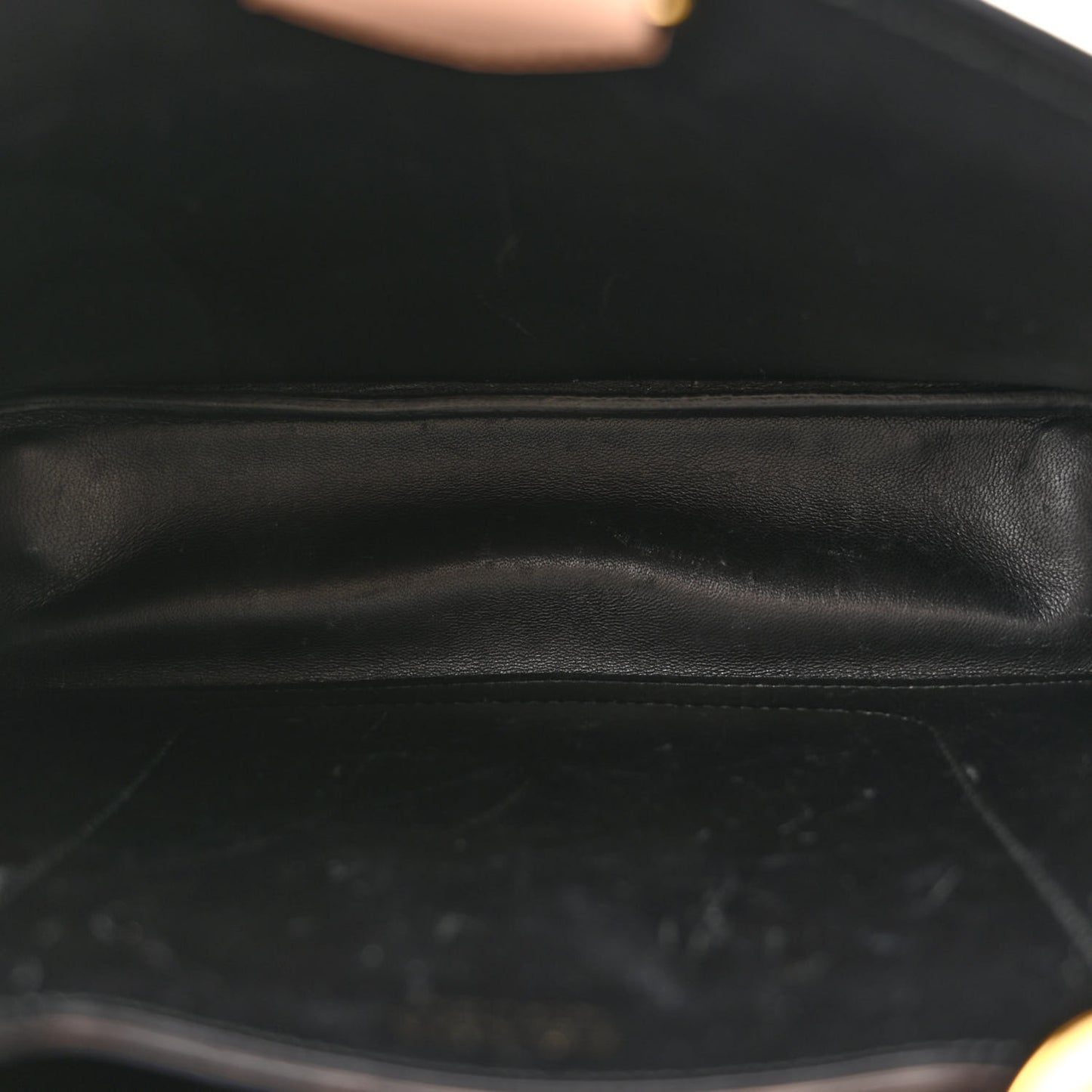 Saffiano Cuir Panier Bucket Bag Cipria Black
