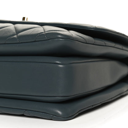 Chanel Lambskin Quilted Medium Trendy CC Flap Dual Handle Bag Blue 9 of 10