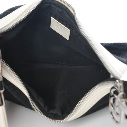 Gucci Canvas GG Hobo Black White 5 of 12