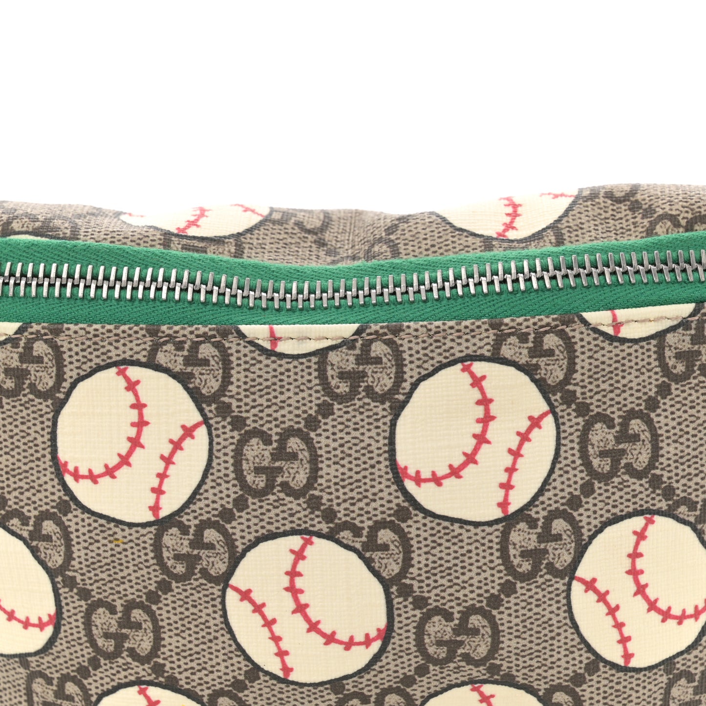 GG Supreme Monogram Baseballs Web Childrens Belt Bag