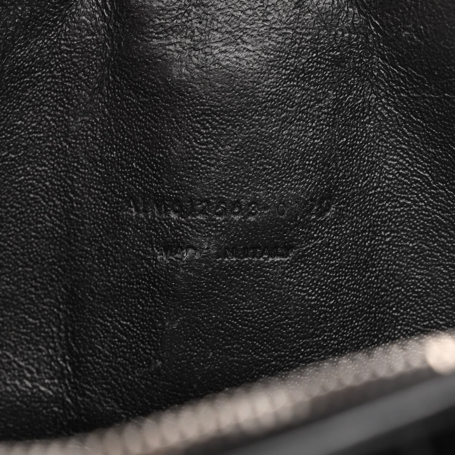 Saint Laurent Calfskin Crocodile Embossed Monogram Mini Lou Camera Bag Black 7 of 10