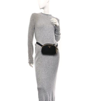 Prada Saffiano Lux Odette Belt Bag Black 2 of 11