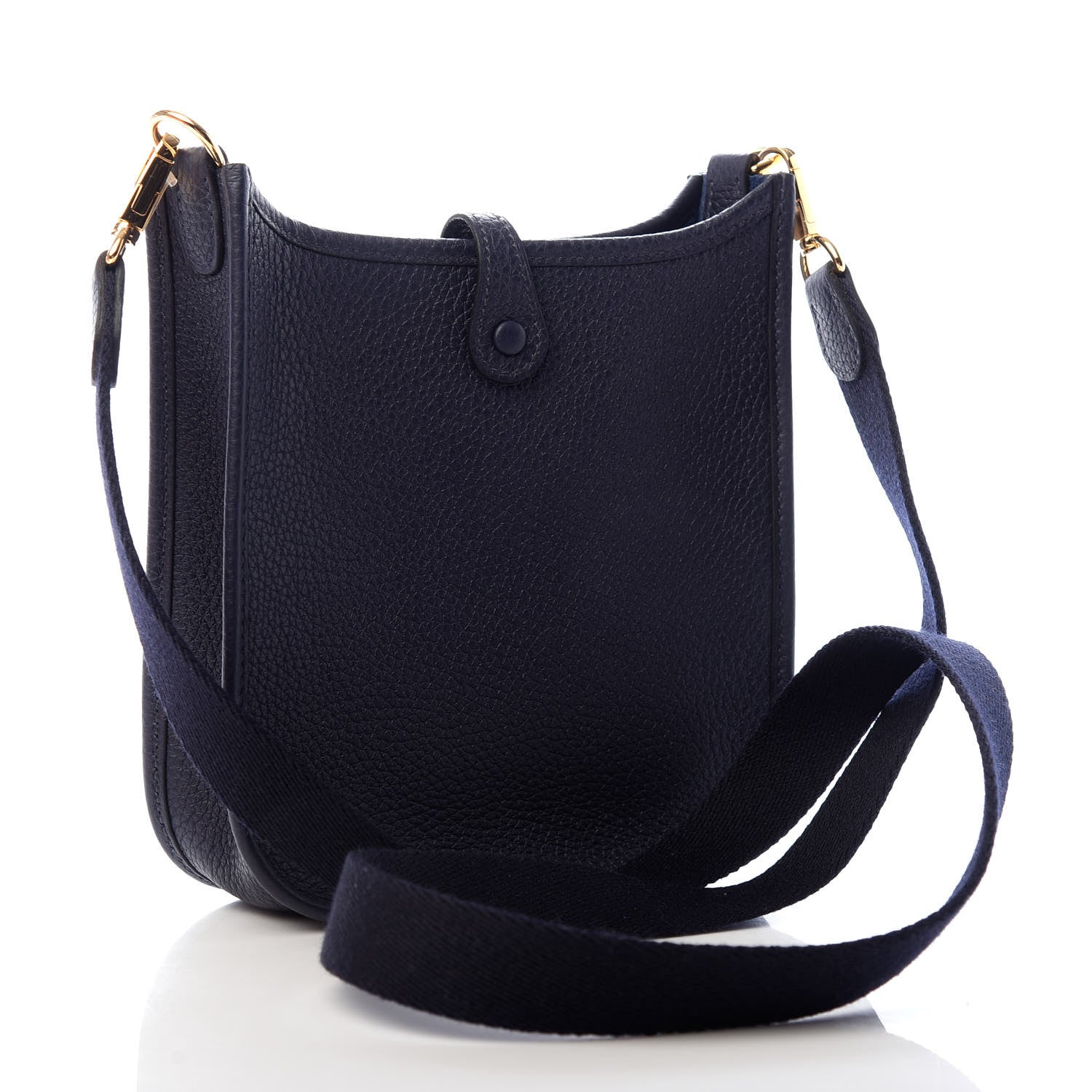 Hermes Taurillon Clemence Evelyne TPM Bleu Nuit 3 of 10