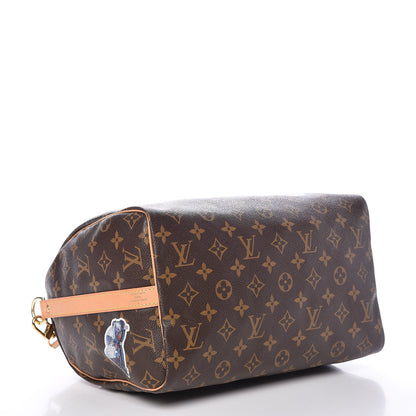 Louis Vuitton Monogram World Tour Speedy Bandouliere 30 4 of 9