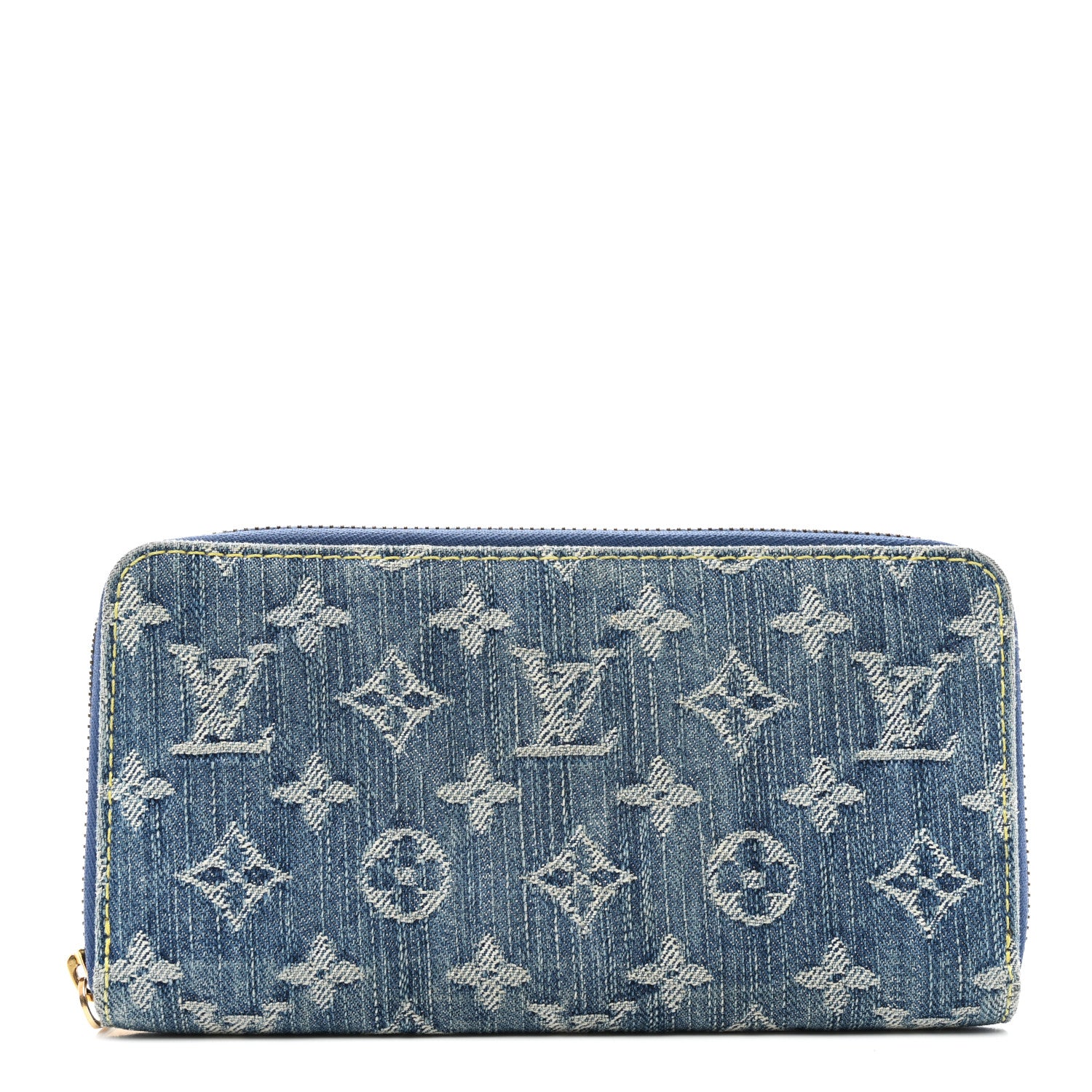 Louis Vuitton Monogram Denim Zippy Wallet Blue 1 of 10