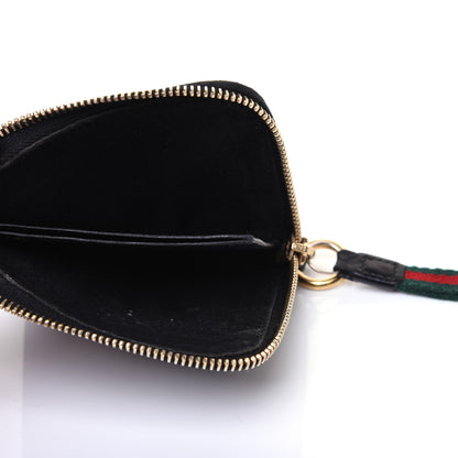Gucci Guccissima Zip Around Coin Purse Wallet Black 5 of 13