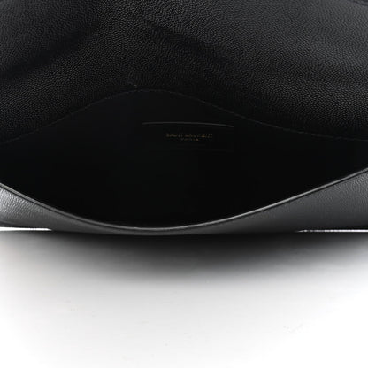 Saint Laurent Grain De Poudre Uptown Pouch Black 3 of 4