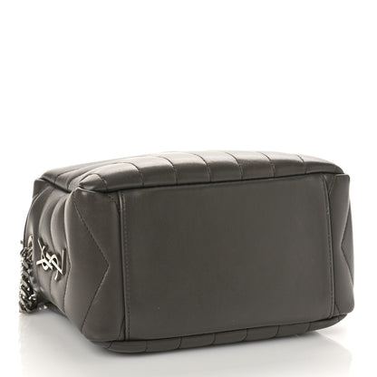 Saint Laurent Calfskin Y Quilted Monogram Small Loulou Bowling Bag Earth 5 of 10