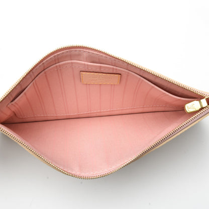 Louis Vuitton Damier Azur Neverfull MM GM Pochette Rose Ballerine 6 of 6