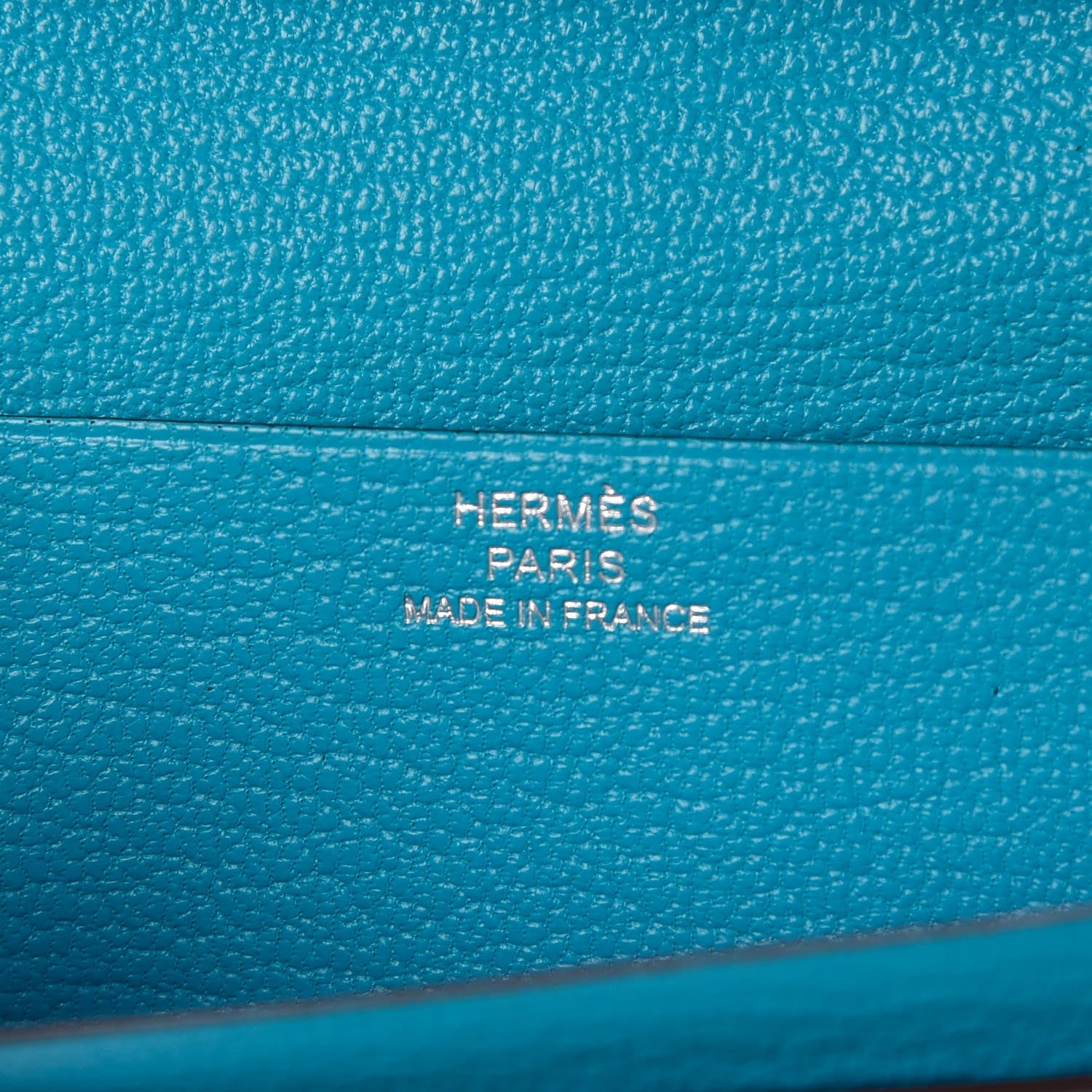 Hermes Chevre Mysore Bearn Gusset Wallet Bleu Azteque 6 of 8