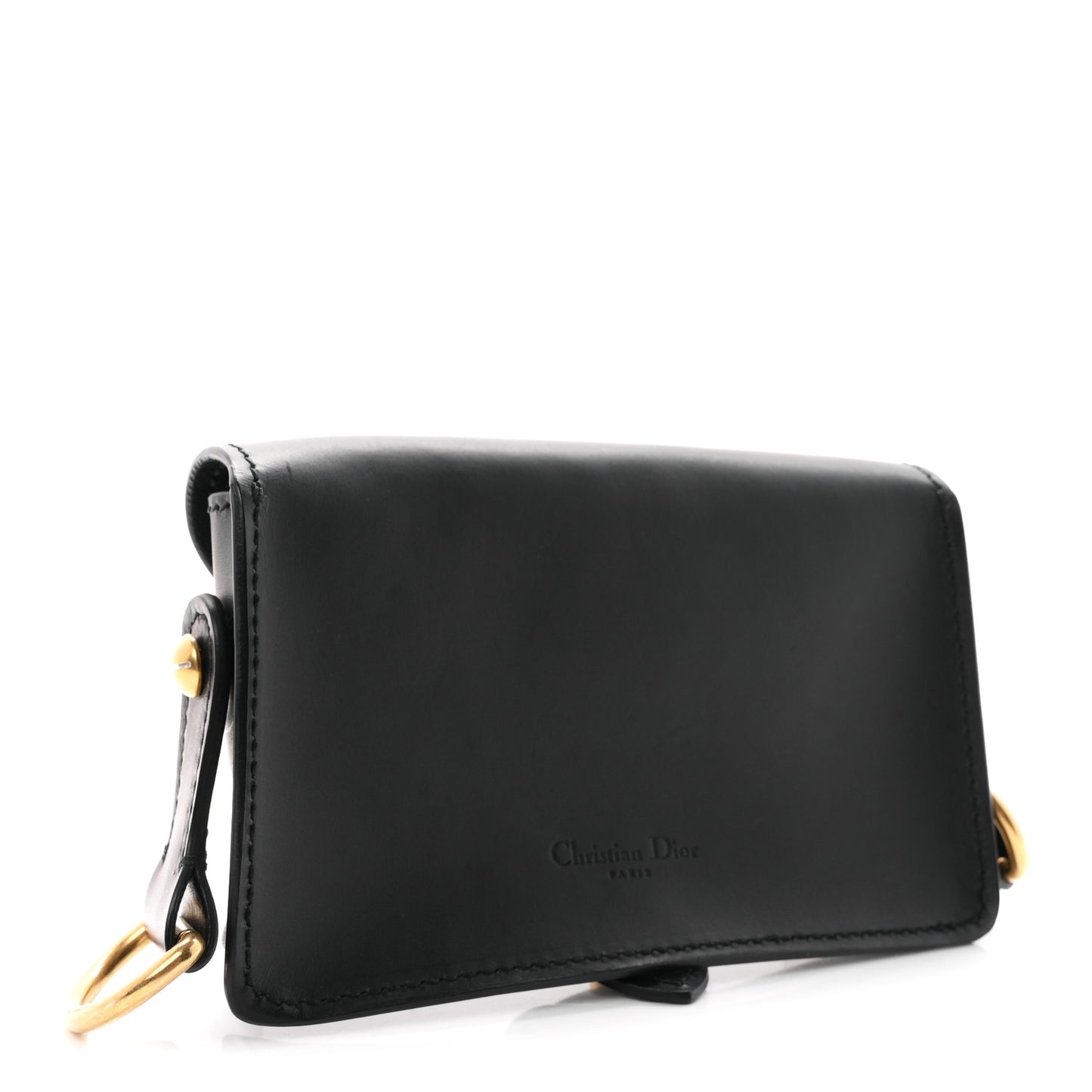 Grained Calfskin D-Bee Shoulder Bag Black