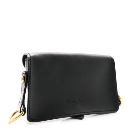 Christian Dior Grained Calfskin D-Bee Shoulder Bag Black 3 of 10